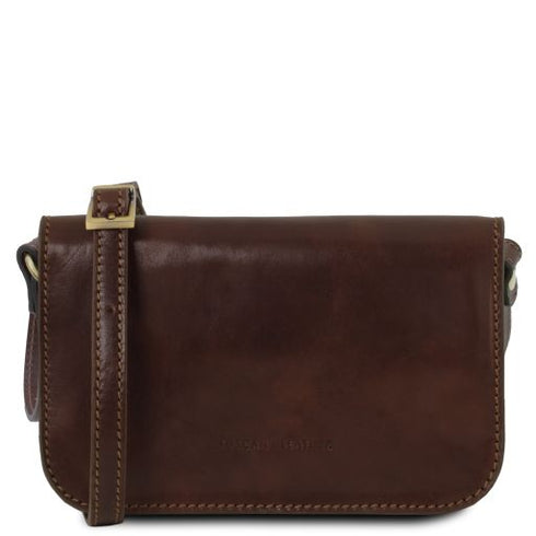 Carmen - Leather shoulder bag with flap